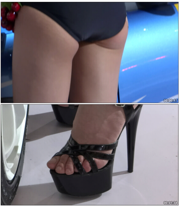[赤足者] 诱惑车模美腿细高！[MTS/447MB]
