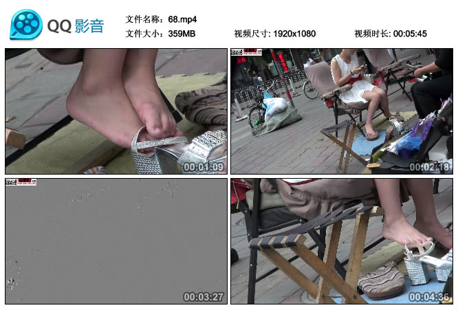 北狼视频（修鞋篇）白裙嫩肤的小少妇修鞋，裸足芬芳飘香 [MP4-359MB]