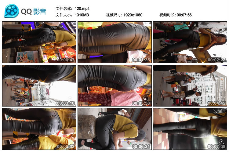 精选街拍视频 No.447 纳兰性急作品 紧致皮裤近距写真 [1V-1.27GB]