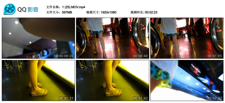 精选街拍视频 No.1310 美女高挑的身材红色高跟 [597MB]
