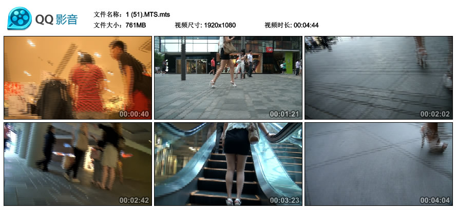精选街拍视频 No.1311 白色高跟包臀裙妹子 [761MB]
