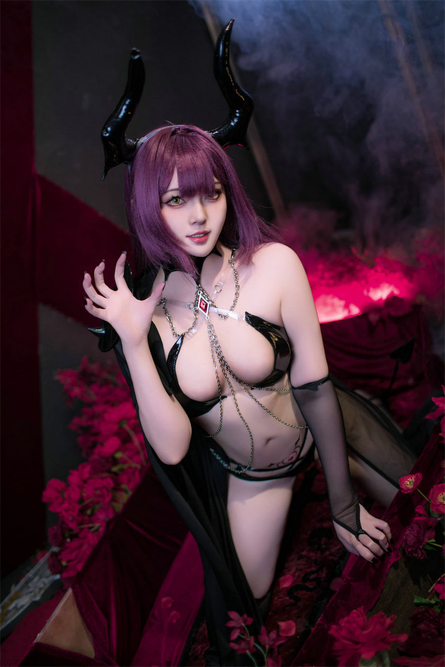 Natsuko夏夏子 - 碧蓝航线 德文郡魅魔 [90P6V-1.05GB]