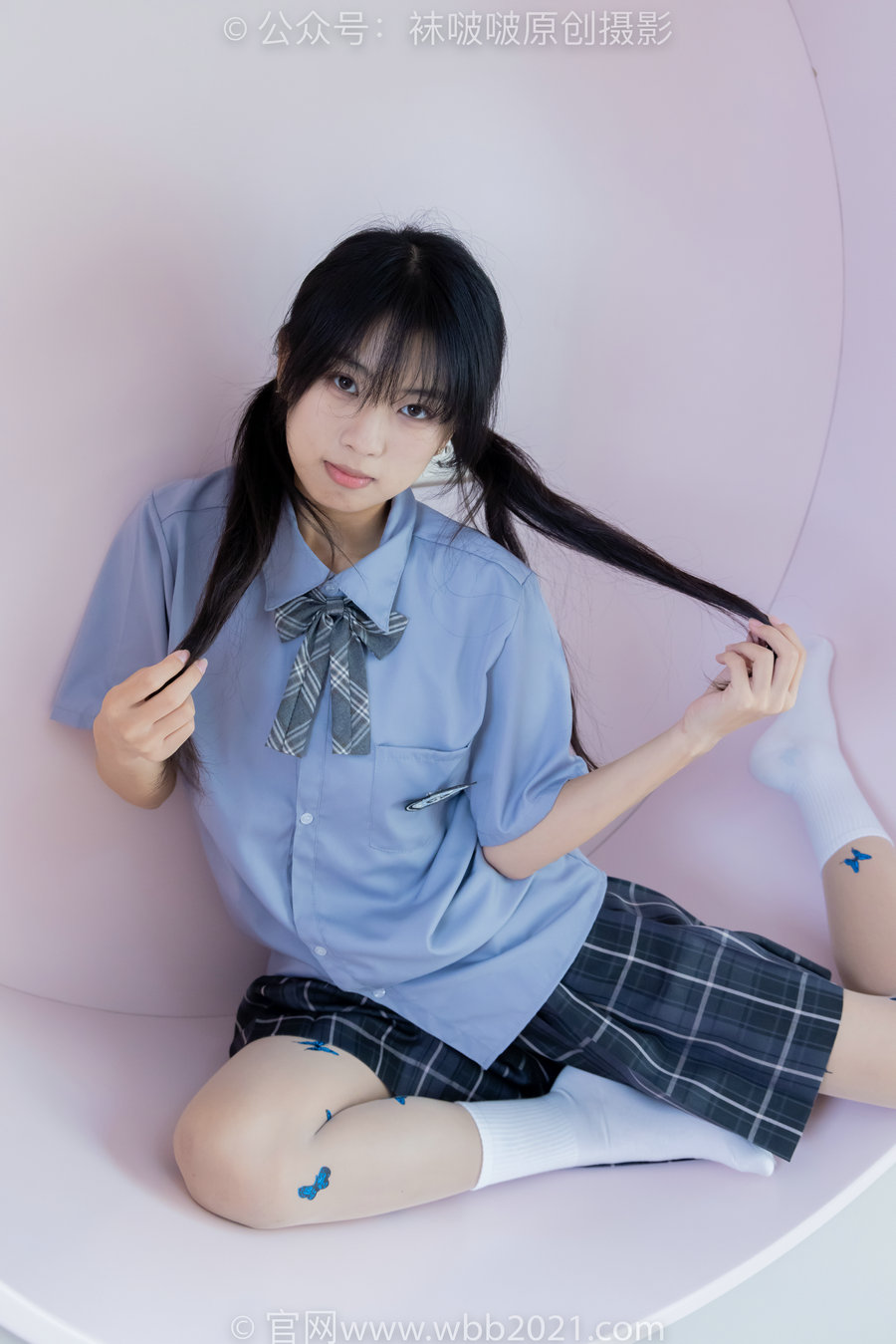 BoBoSocks袜啵啵 No.508 奶油 皮鞋、白棉袜、蝴蝶薄肉丝、jk制服 [160P1V-6.17GB]