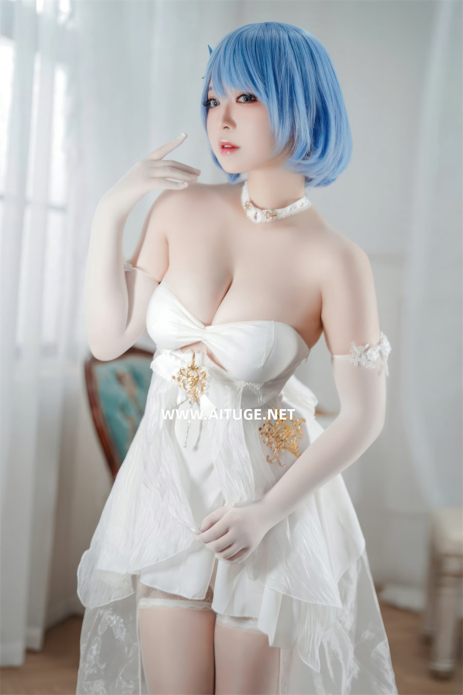 半半子 - 碧蓝航线 恰巴耶夫 白骑兵的旋律 礼服 [64P2V-306MB]