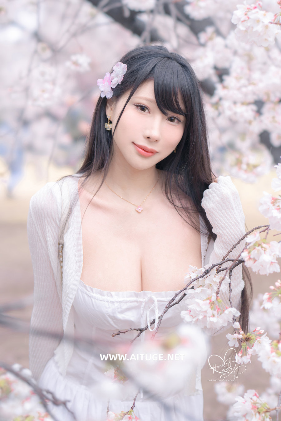 Hane Ame 雨波写真 - 雨樱下的约定 [62P4V-927MB]