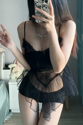 刘雅萌 - 黑丝睡衣 [38P-114MB]