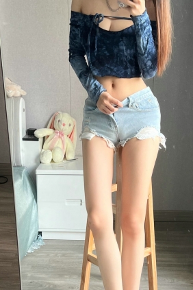 刘雅萌 - 牛仔短裤辣妹 [46P-120MB]